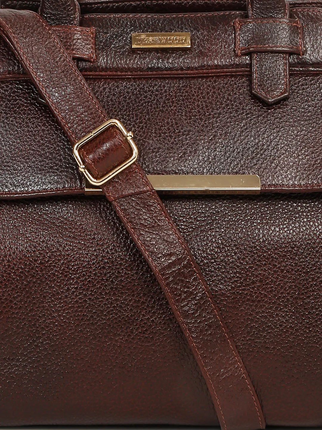 Women's Classy Textured Leather Handheld Bag