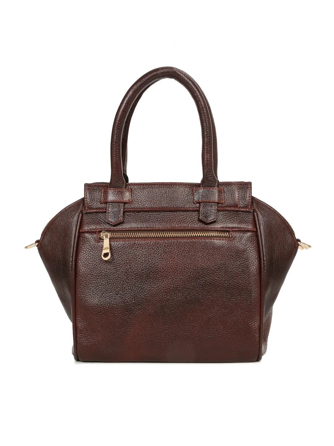 Women's Classy Textured Leather Handheld Bag